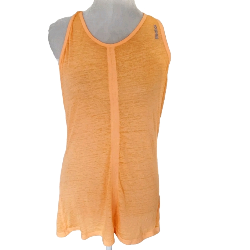 Reebok Women's Activewear Orange Tank Top Size Medium Athletic Shirt